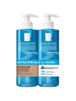 LA ROCHE-POSAY Effaclar Gel Moussant Purifiant 2x 400ml