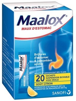 Maalox Maux d'Estomac suspension buvable 20 sachets-doses au...