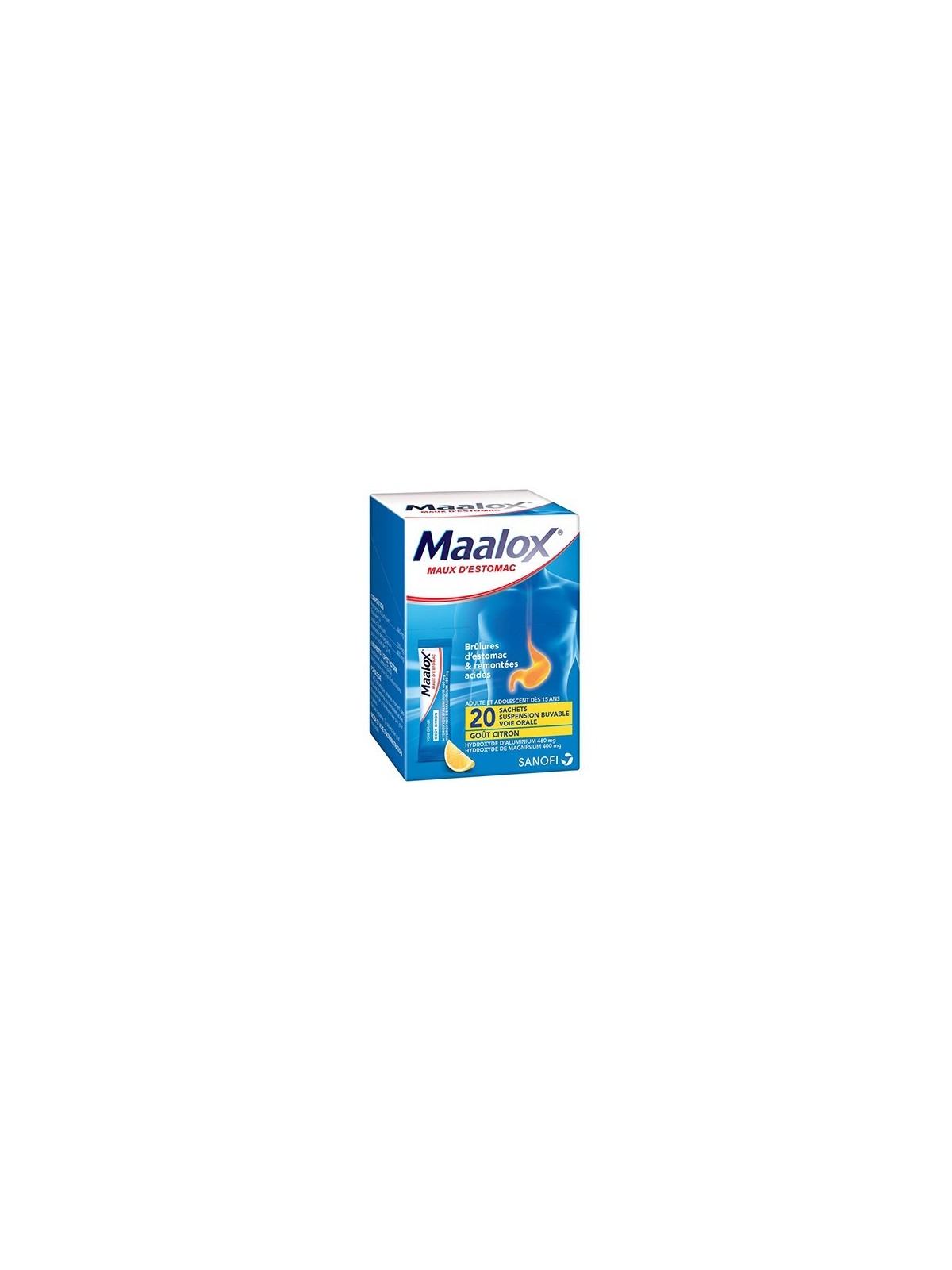 Maalox Maux d'Estomac suspension buvable 20 sachets-doses au...