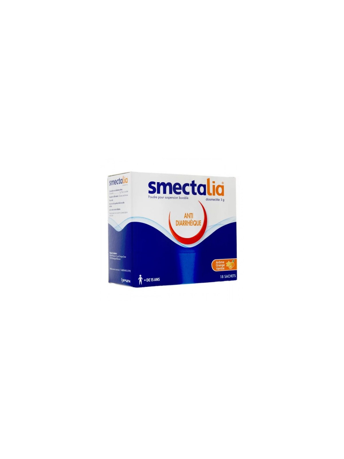 Smectalia 3 g poudre pour suspension buvable 18 sachets | Nom de...