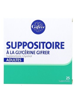 Suppositoire à la glycérine Gifrer 25 suppositoires | Nom de la...