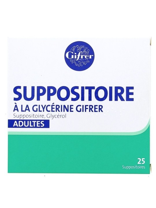 Suppositoire à la glycérine Gifrer 25 suppositoires | Nom de la...