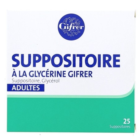 Suppositoire à la glycérine Gifrer 25 suppositoires | Nom de la...
