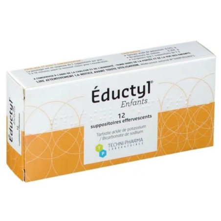 Eductyl suppositoire enfant 12 suppositoires | Nom de la Pharmacie...