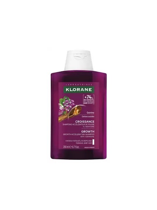 KLORANE Croissance Shampoing Accélérateur de Pousse Quibine&Adénosine 200ML