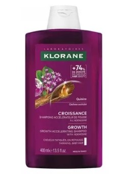 KLORANE Croissance Shampoing Accélérateur de Pousse Quibine&Adénosine 400ML
