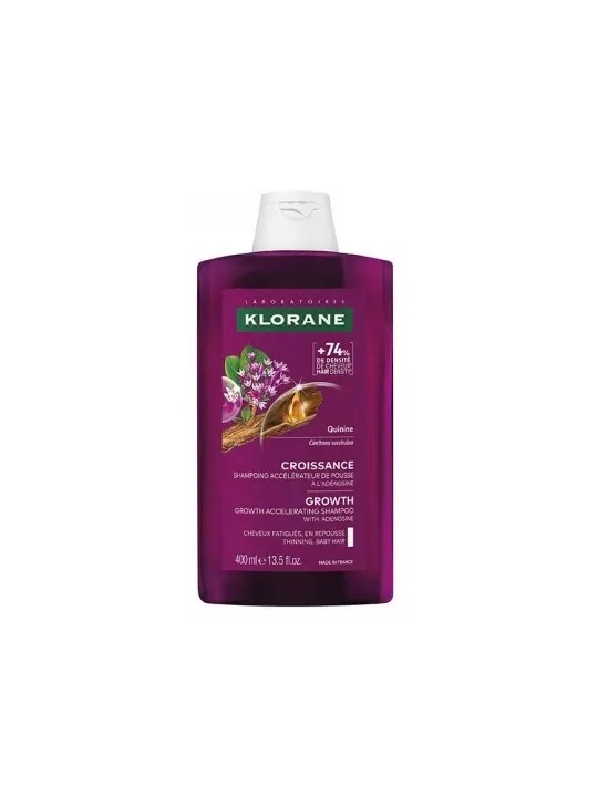 KLORANE Croissance Shampoing Accélérateur de Pousse Quibine&Adénosine 400ML
