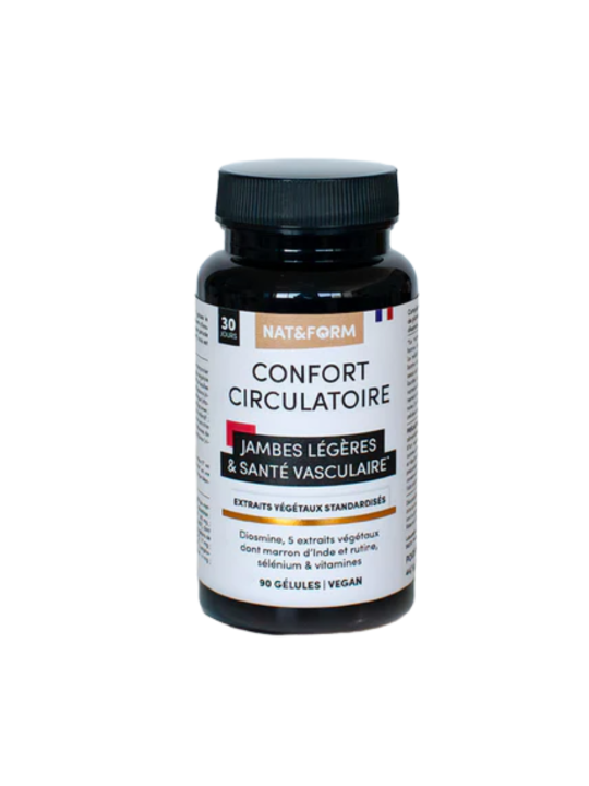 NAT&FORM Confort Circulatoire Boite de 90 Gélules
