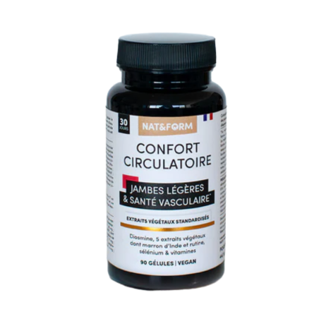 NAT&FORM Confort Circulatoire Boite de 90 Gélules