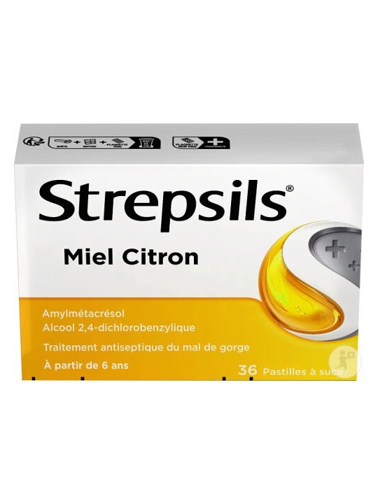 Strepsils Miel Citron 36 Pastilles à Sucer | Nom de la Pharmacie...