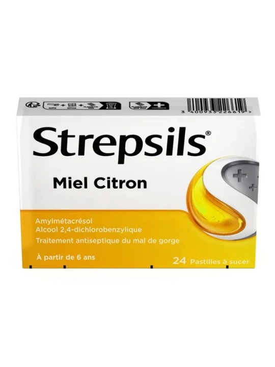 Strepsils Miel Citron 24 Pastilles à Sucer | Nom de la Pharmacie...