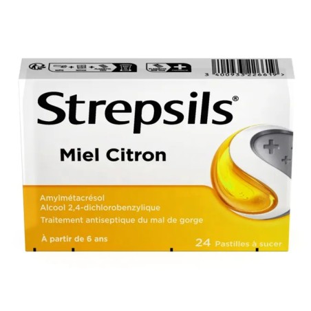 Strepsils Miel Citron 24 Pastilles à Sucer | Nom de la Pharmacie...