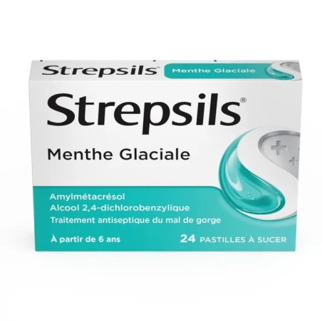 Strepsils Menthe Glaciale 24 pastilles à sucer | Nom de la...