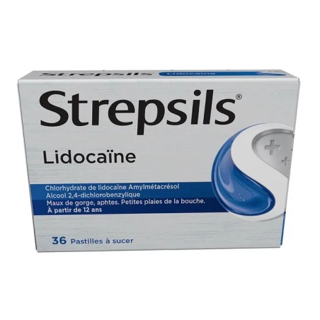 Strepsils lidocaine 36 pastilles | Nom de la Pharmacie en variable