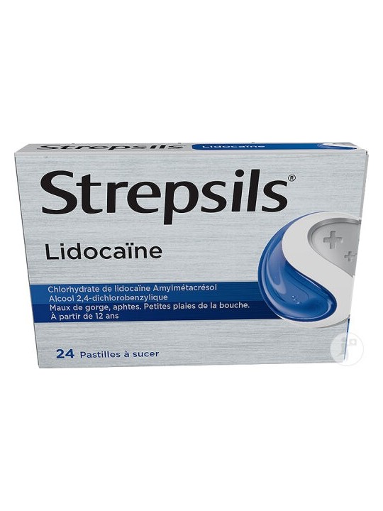 Strepsils lidocaine gorge aphtes 24 pastilles | Nom de la...