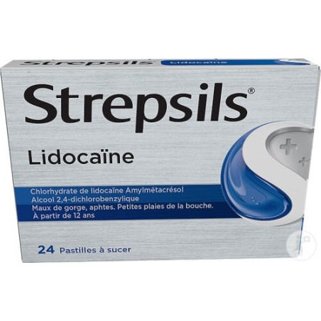 Strepsils lidocaine gorge aphtes 24 pastilles | Nom de la...