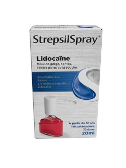 Strepsilspray lidocaine collutoire flacon 20ml | Nom de la...