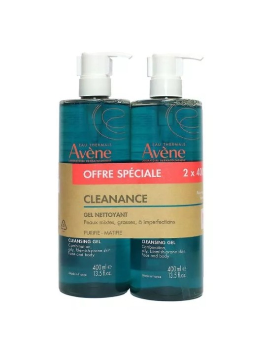 AVENE Cleanance Gel Nettoyant 2X400ML