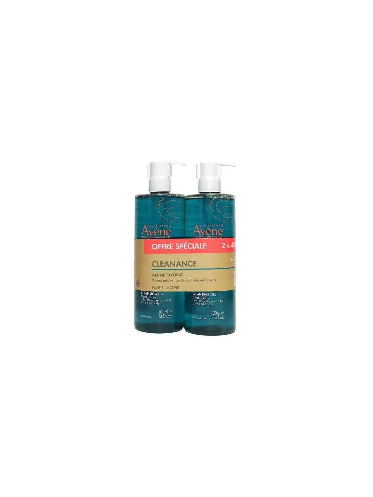 AVENE Cleanance Gel Nettoyant 2X400ML