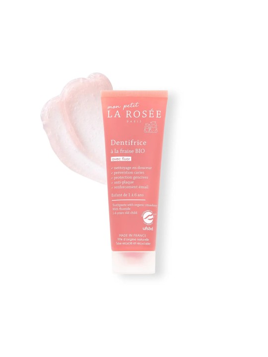 LA ROSÉE Dentifrice Enfant et Bébé à la Fraise Bio 50ML