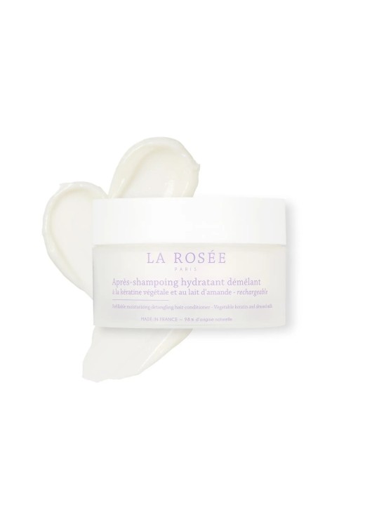 LA ROSÉE Après-Shampoing Hydratant Démêlant Rechargeable 200G