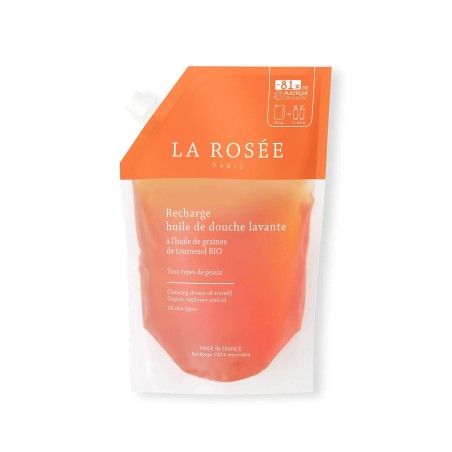 LA ROSÉE Eco-Recharge Huile de Douche Lavante 800ML