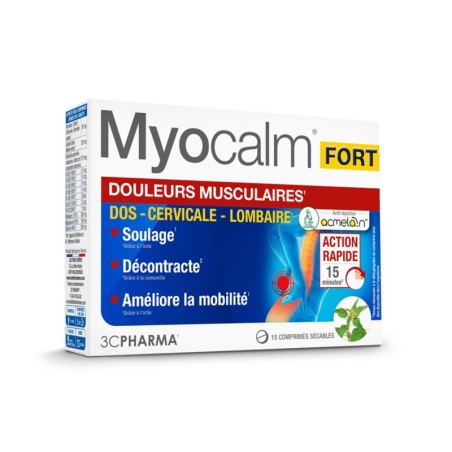 3CPHARMA Myocalm Fort Boite de 15 Comprimés