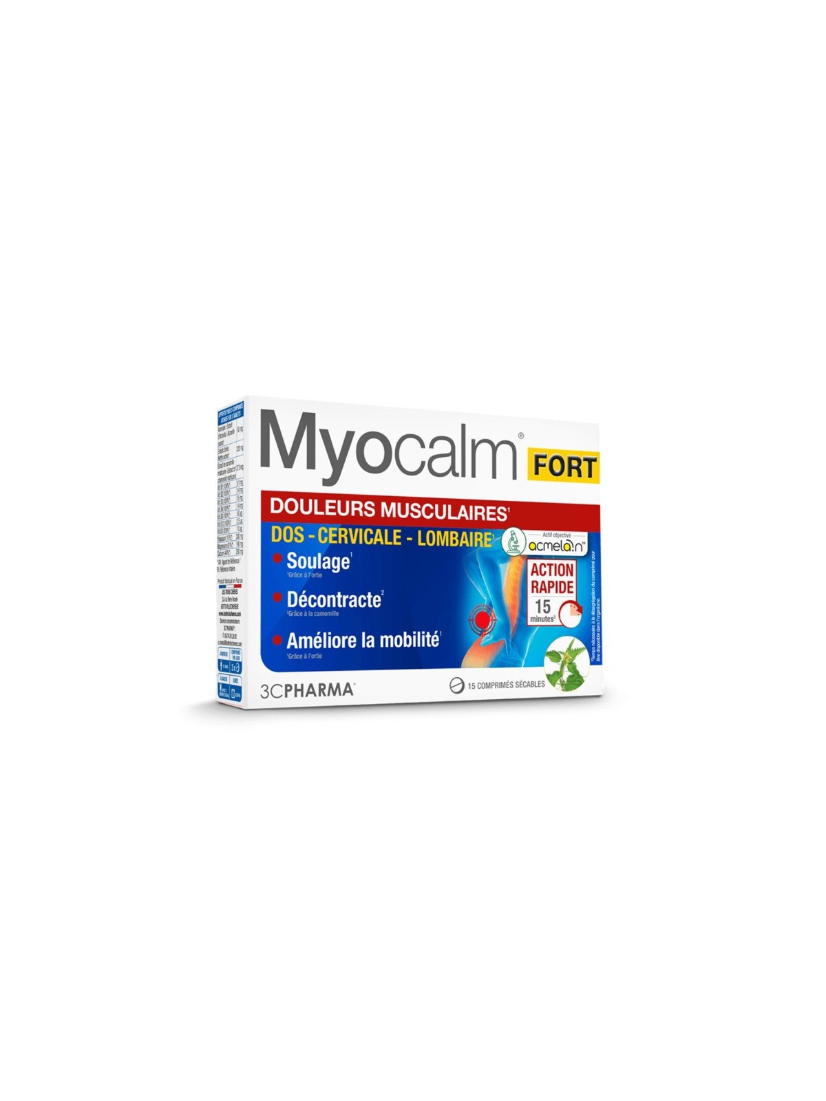 3CPHARMA Myocalm Fort Boite de 15 Comprimés