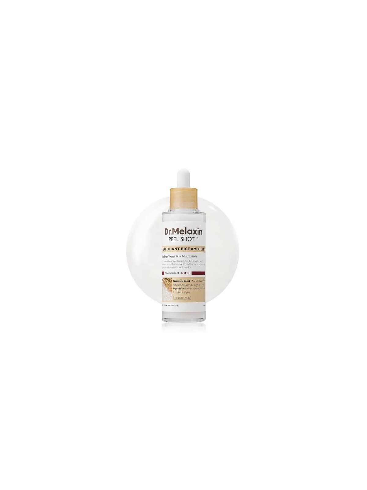 DR. MELAXIN Peel Shot Exfoliant White Rice Ampoule 80ML