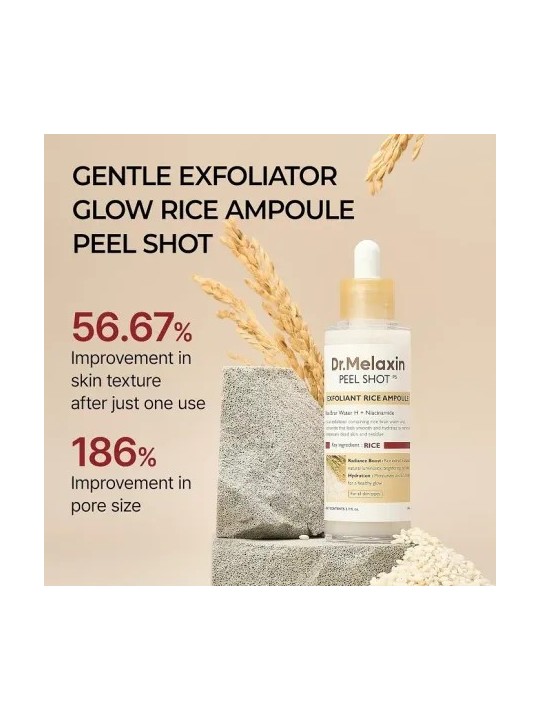 DR. MELAXIN Peel Shot Exfoliant White Rice Ampoule 80ML