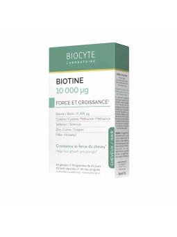 BIOCYTE Biotine 10 000 µg Force Capillaire Gélules boite de 45