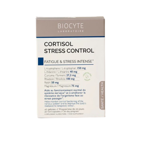 BIOCYTE Cortisol Stress Control Gélules boite de 40