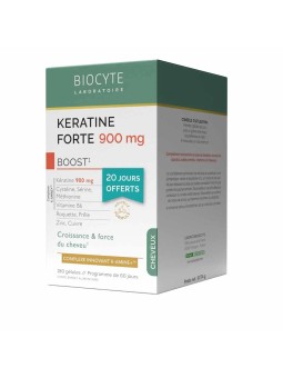 BIOCYTE Keratine 900 mg Boost Gélules pack de 180