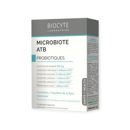 BIOCYTE Microbiote ATB 10 Gélules boite de 10