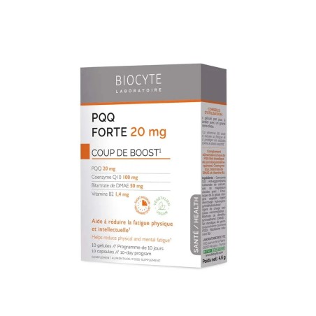 BIOCYTE PQQ Forte 20 mg Gélules boite de 10