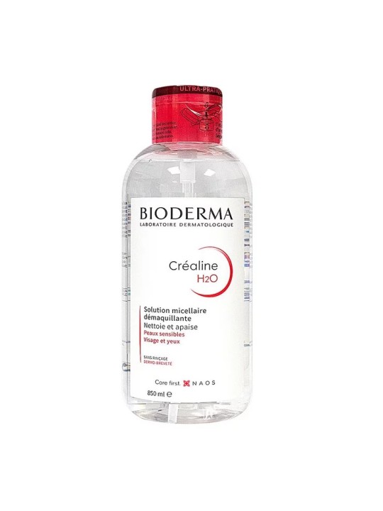 BIODERMA Crealine H2O Solution Micellaire Sans Parfum Pompe 850 ml