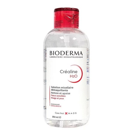 BIODERMA Crealine H2O Solution Micellaire Sans Parfum Pompe 850 ml