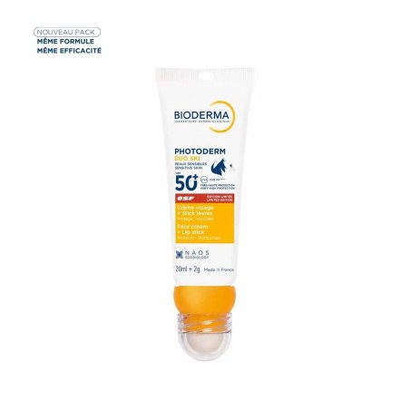 BIODERMA Photoderm Crème Solaire 20 ml + Stick Lèvres SPF50+ 2g