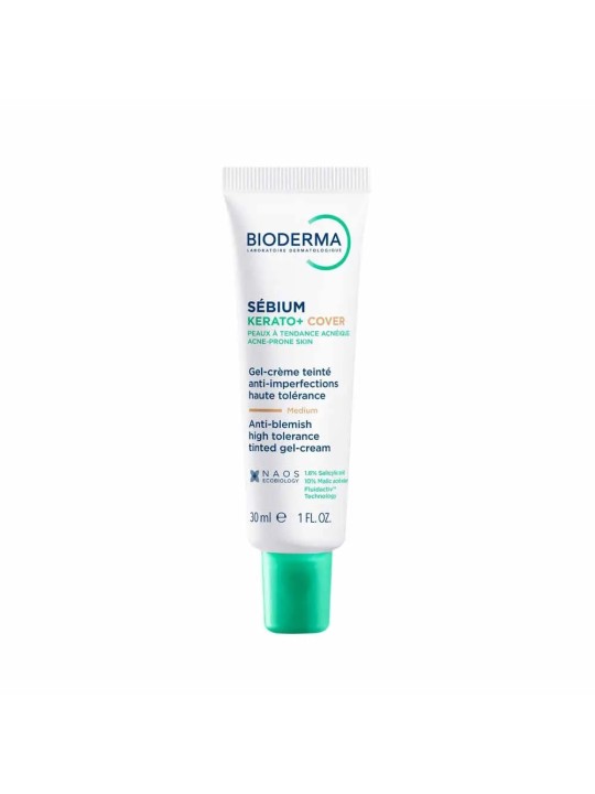 BIODERMA Sébium Kerato + Cover Gel Crème Teintée Médium 30 ml