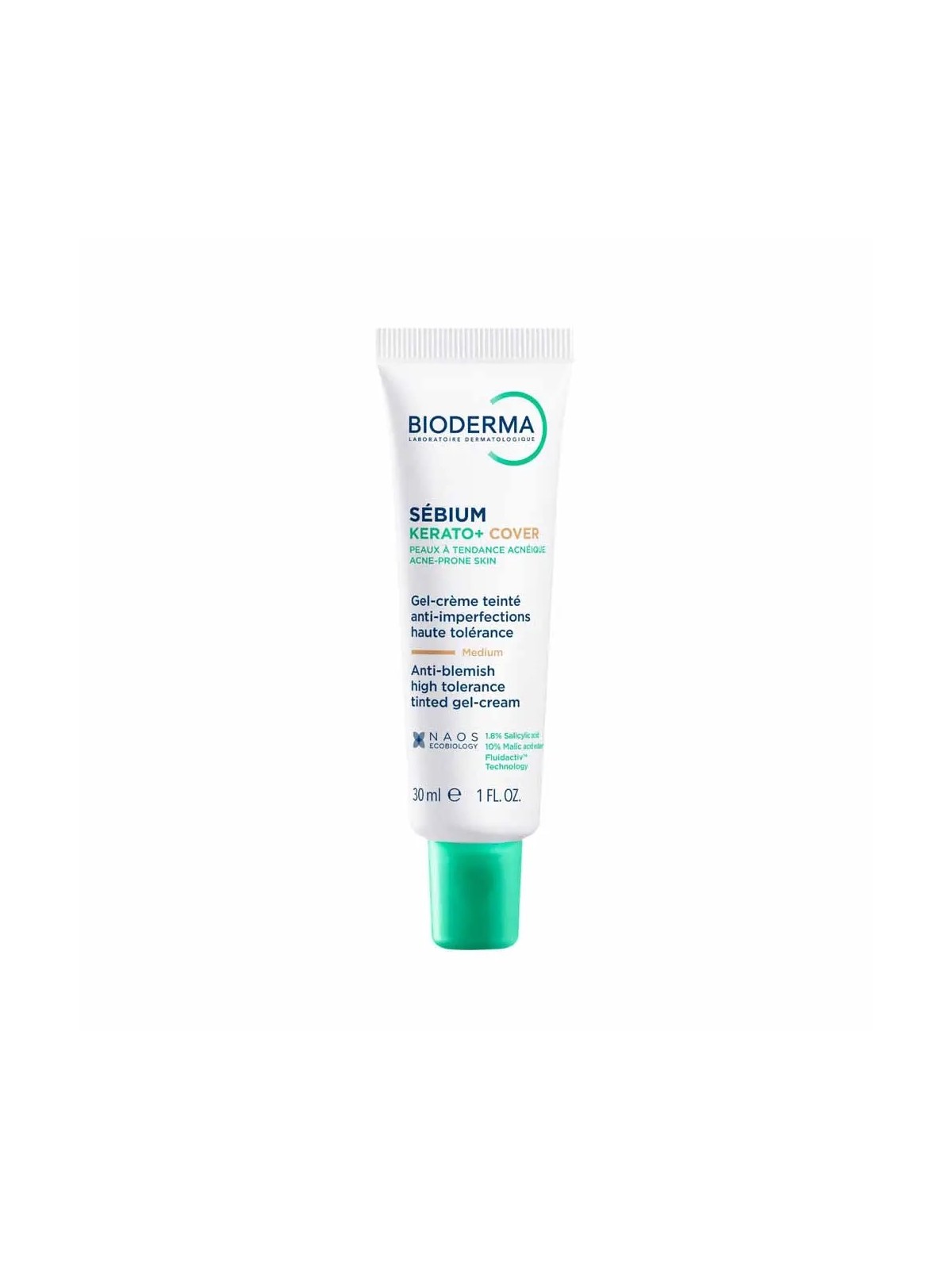 BIODERMA Sébium Kerato + Cover Gel Crème Teintée Médium 30 ml