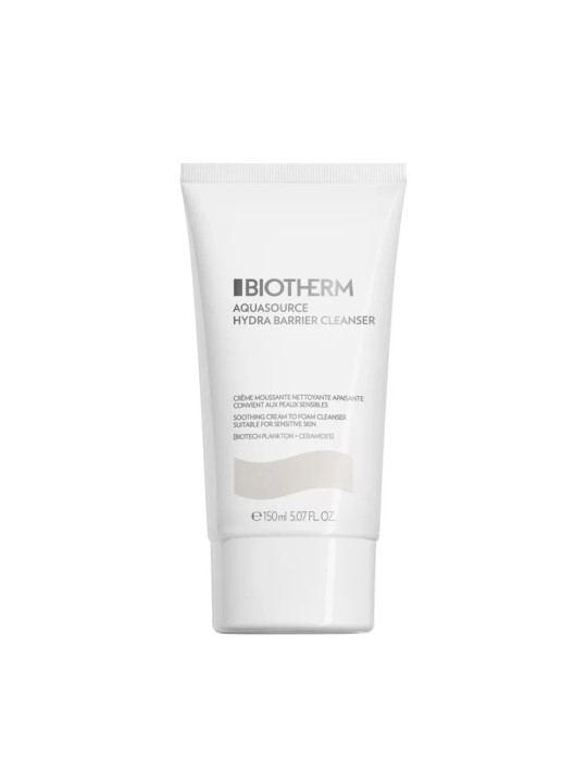 BIOTHERM Aquasource Crème Moussante Nettoyante Hydra Barrier Cleanser tube de  150 ml