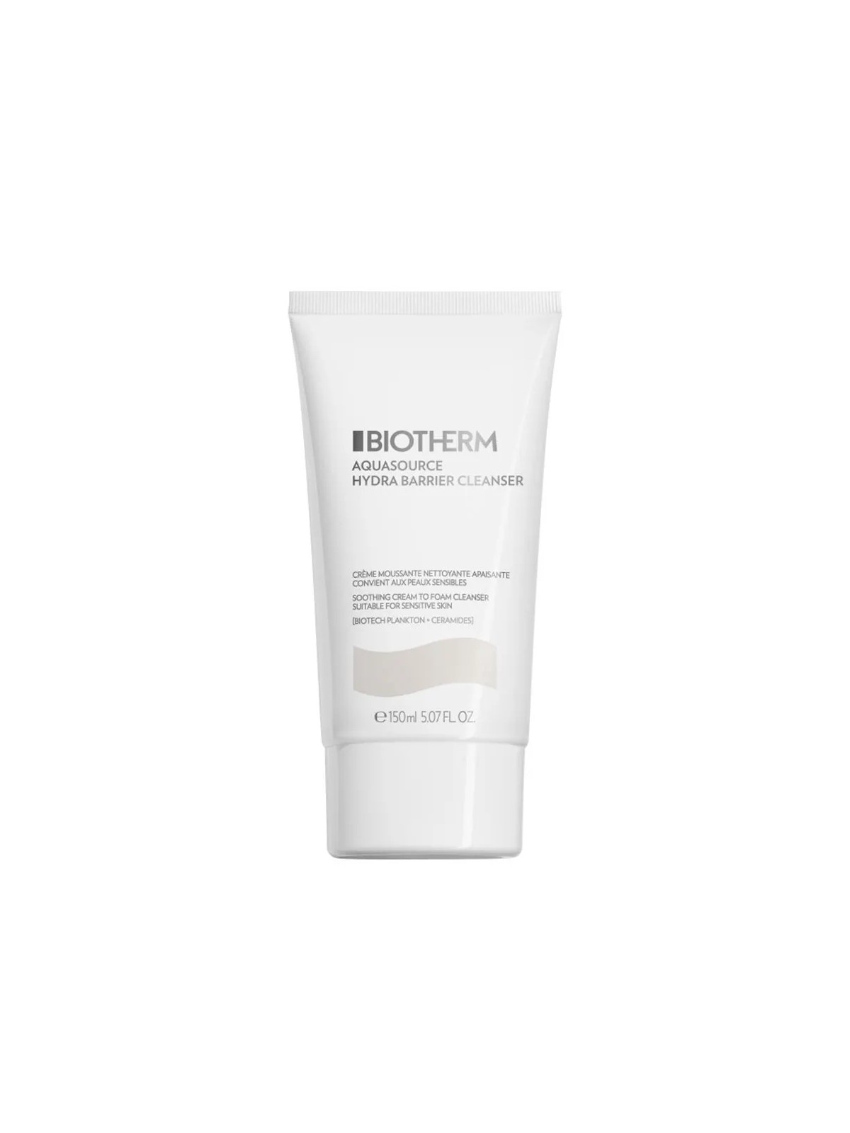 BIOTHERM Aquasource Crème Moussante Nettoyante Hydra Barrier Cleanser tube de  150 ml
