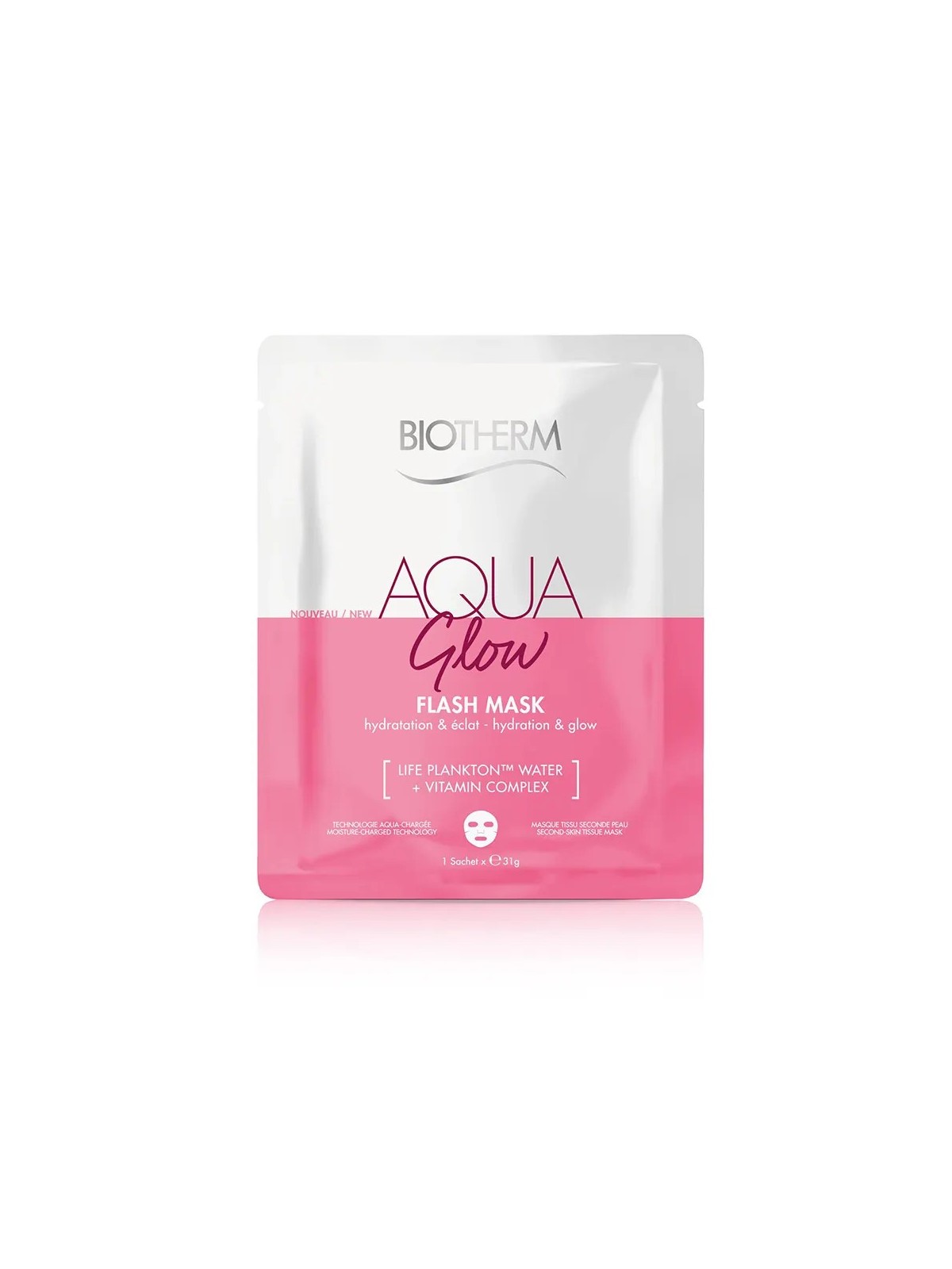 BIOTHERM Aqua Glow Masque Tissu Eclat et Hydratation 31 g