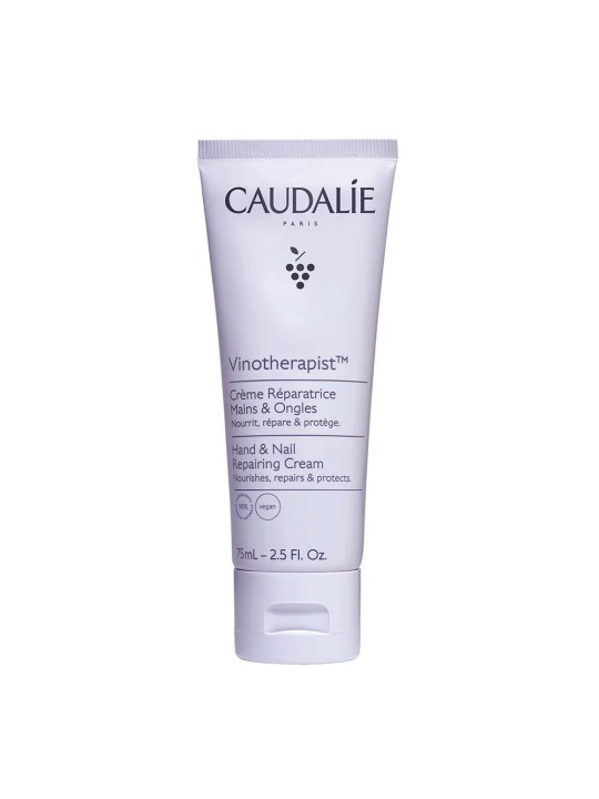 CAUDALIE Vinotherapist Crème Réparatrice Mains et Ongles tube de 75 ml