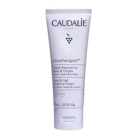 CAUDALIE Vinotherapist Crème Réparatrice Mains et Ongles tube de 75 ml