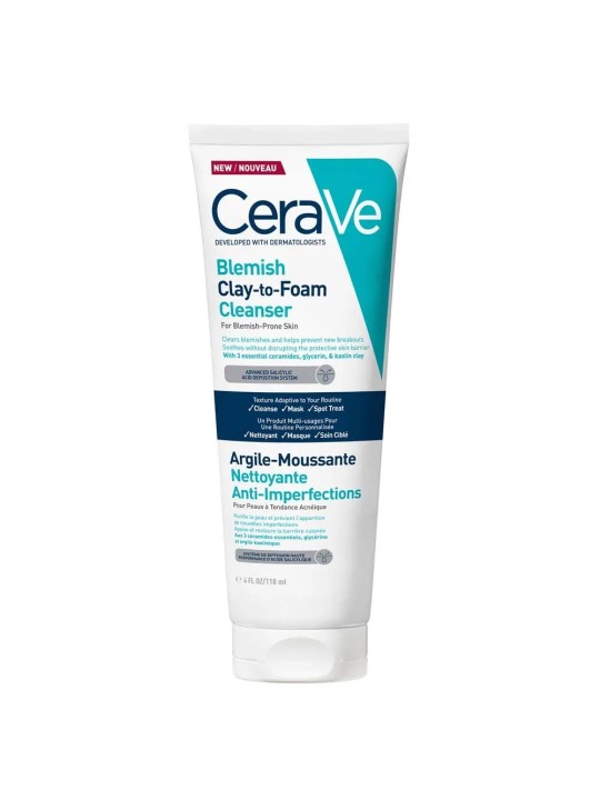 CERAVE Argile-Moussante Nettoyante Anti-Imperfections 118 ml
