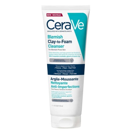 CERAVE Argile-Moussante Nettoyante Anti-Imperfections 118 ml