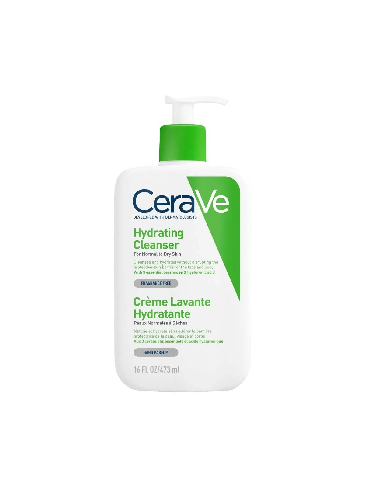 CERAVE Cleanser Corps Crème Lavante Hydratante Visage Et Corps 473 ml