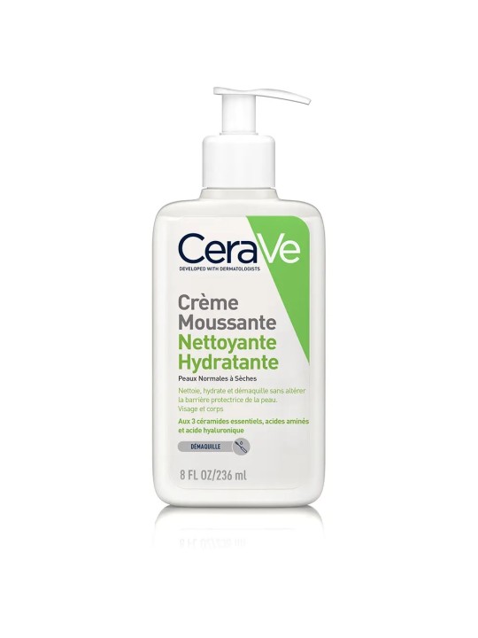 CERAVE Cleanser Visage Crème Moussante Nettoyante Hydratante 236 ml