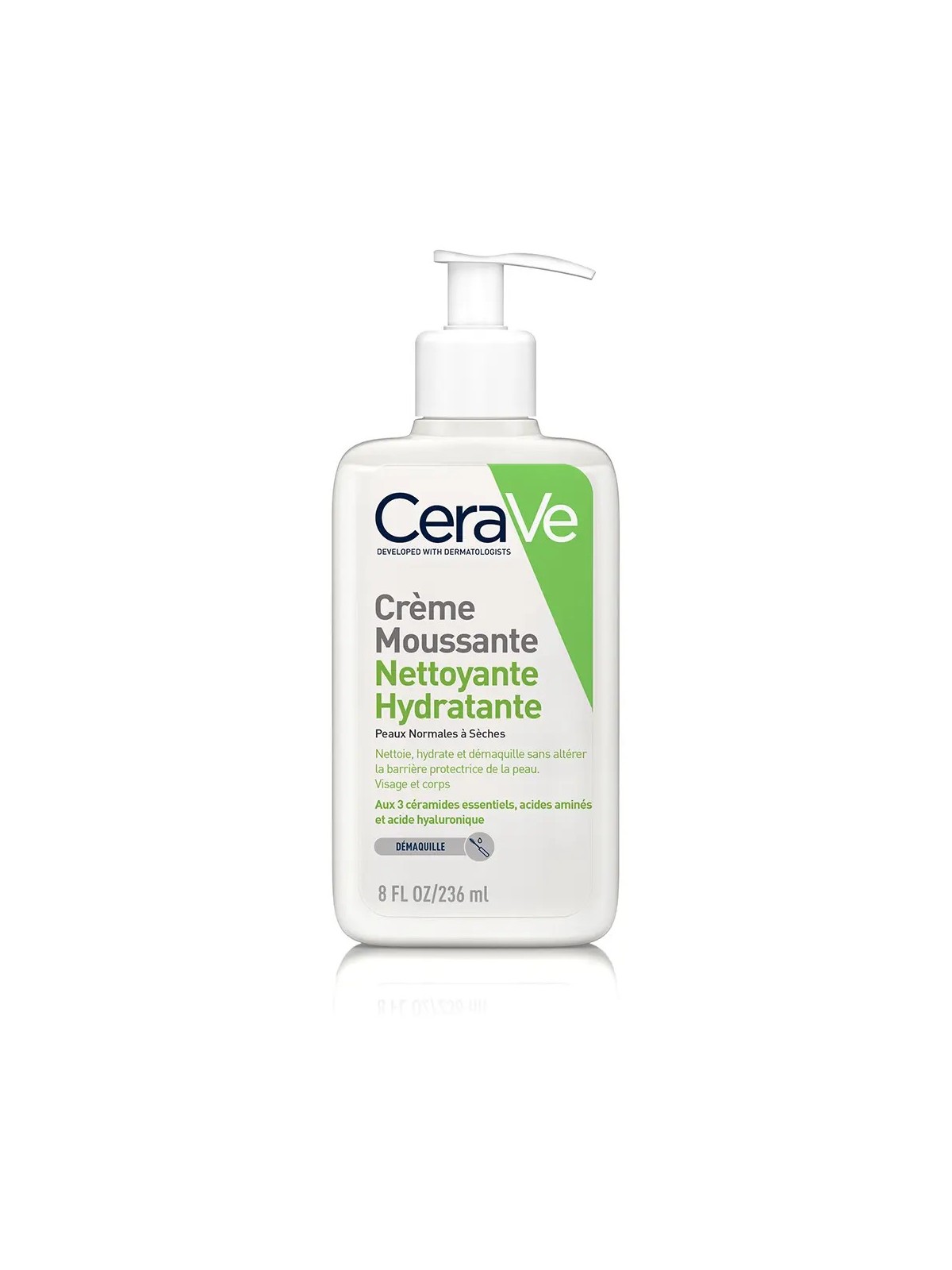 CERAVE Cleanser Visage Crème Moussante Nettoyante Hydratante 236 ml